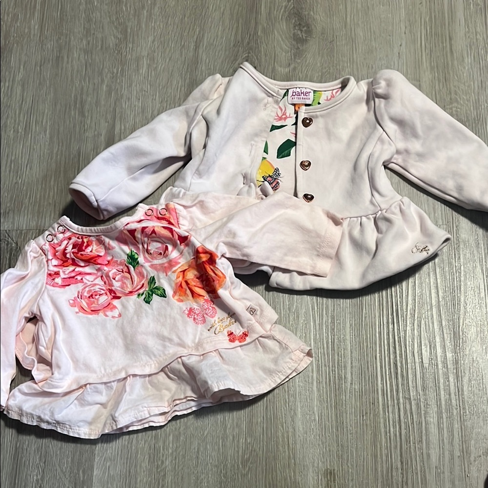 Baker by Ted Baker Pink Floral Kids Matching Set